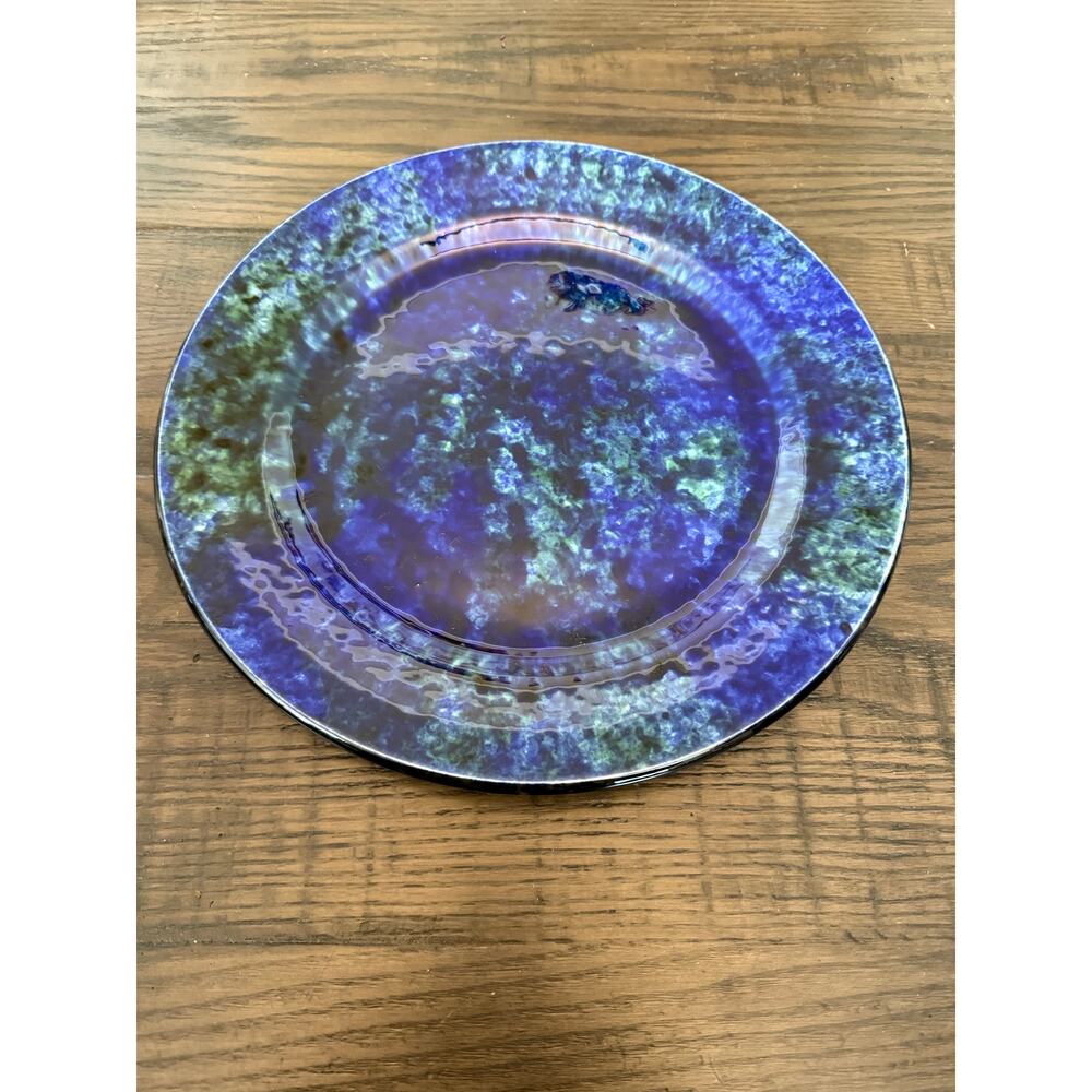 Stangl Pottery Mediterranean 10" Dinner Plates – Blue Green Splatter